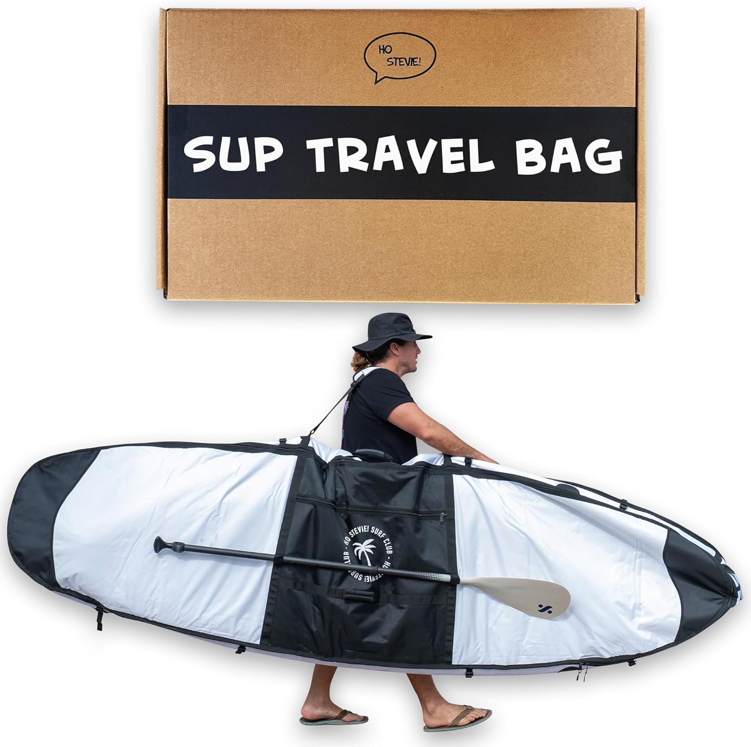 Ho Stevie! SUP Travel Bag - Best Protection for Paddle Boards - Easy Carry Shoulder Strap