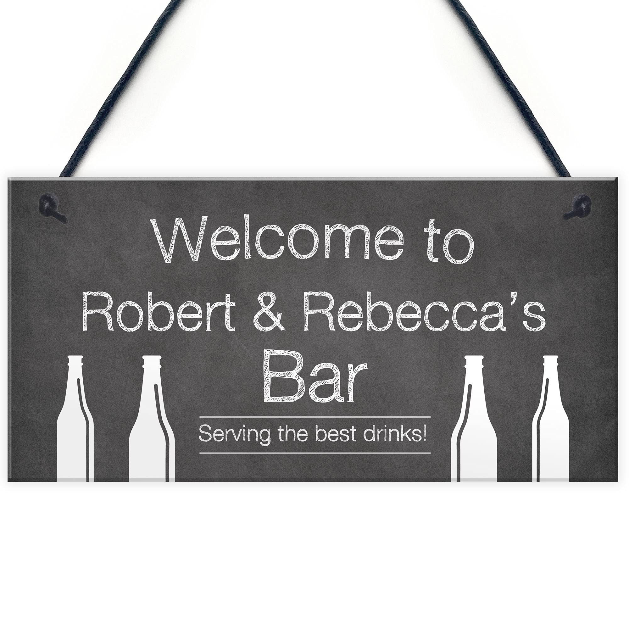 Red Ocean Personalised Home Bar Sign Novelty Bar Pub Decor Man Cave Gifts For Him