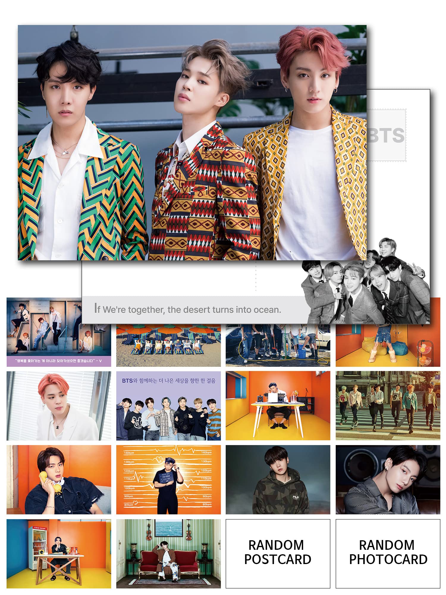 Kpop Idol Photography Collection-BTS Bangtan boys Color Big size