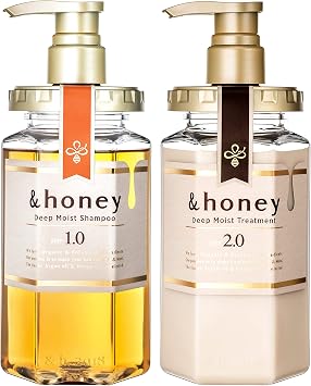 &honey Deep Moist Shampoo and Treatment Pair Set, 15.2 fl oz 440 ml | Gift Set