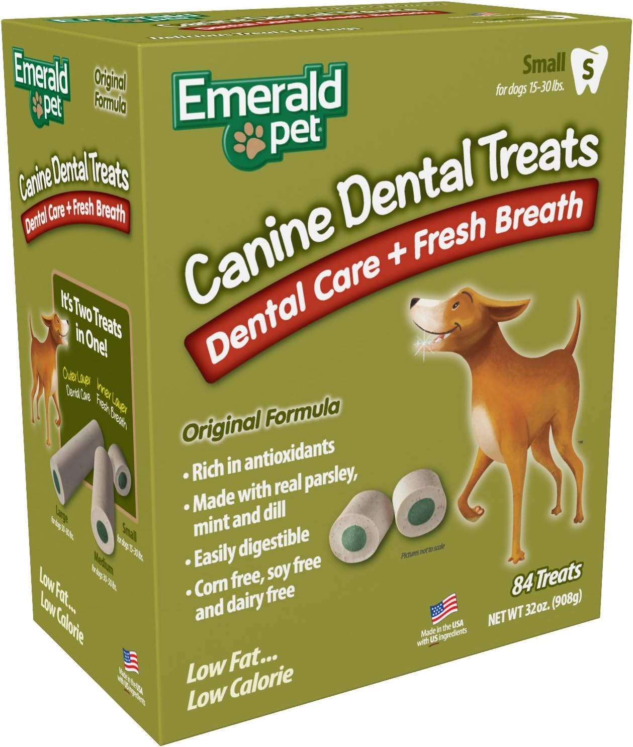 Smart N' Tasty 32-Ounce Fresh Breath Dental Treats, Small