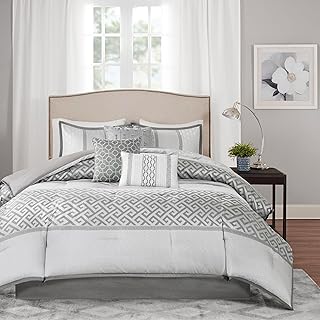 Madison Park Luxury Comforter Set-Traditional Jacquard Design All Season...