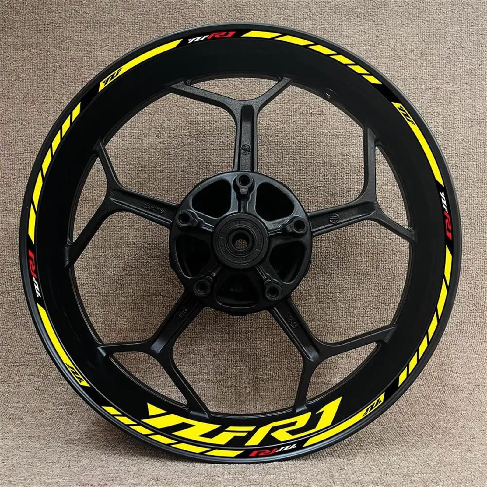 Stickers Motorcycle Wheel Stickers Night Reflective Decorative Rim for YZFR1 YZF-R1(Style 25)