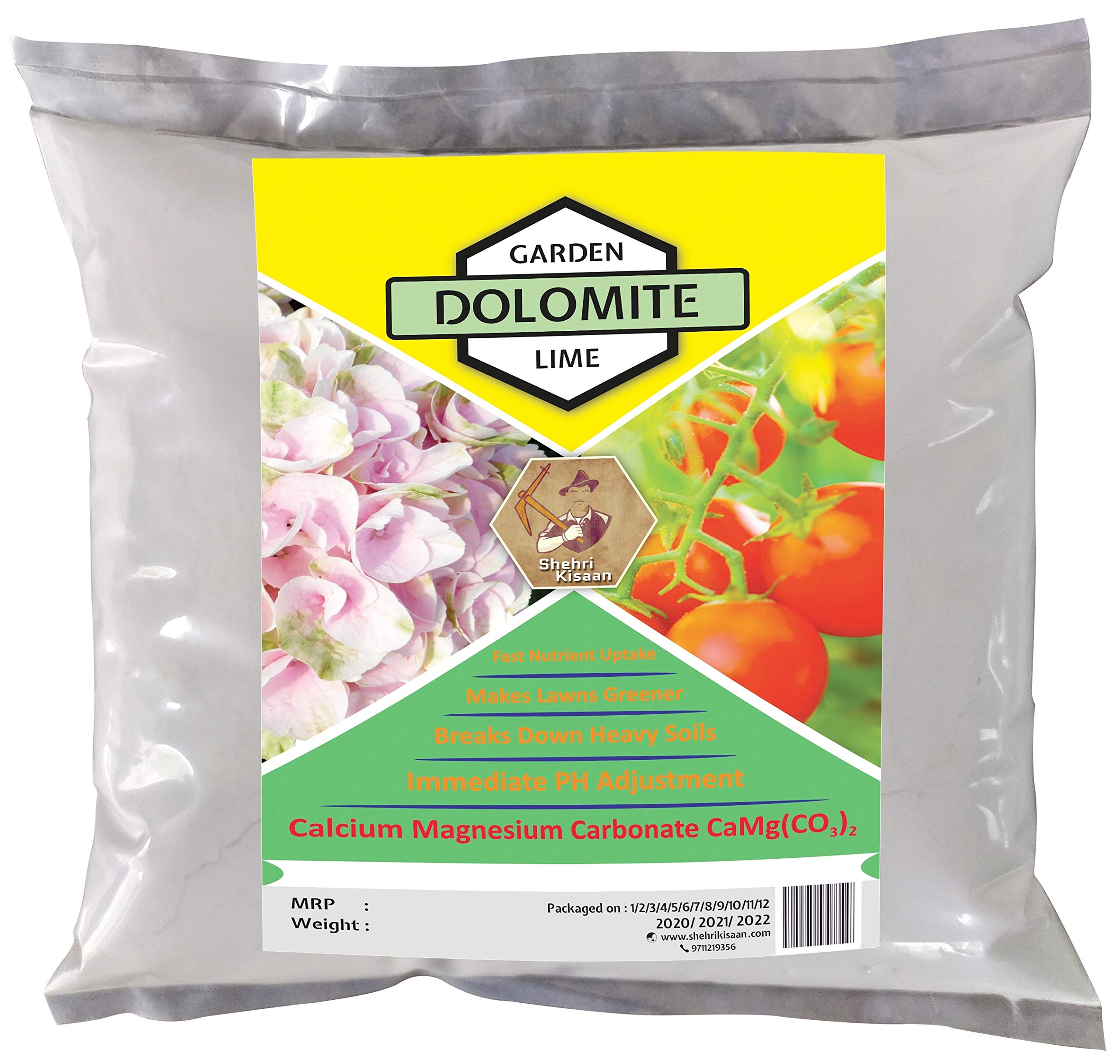 Shehri Kissan The Urban Farmers ® Dolomite Garden Limestone Powder Fertilizer for Calcium and Magnesium in Plants (1900 g) (B08FZJV7FT) Amazon Price History, Amazon Price Tracker