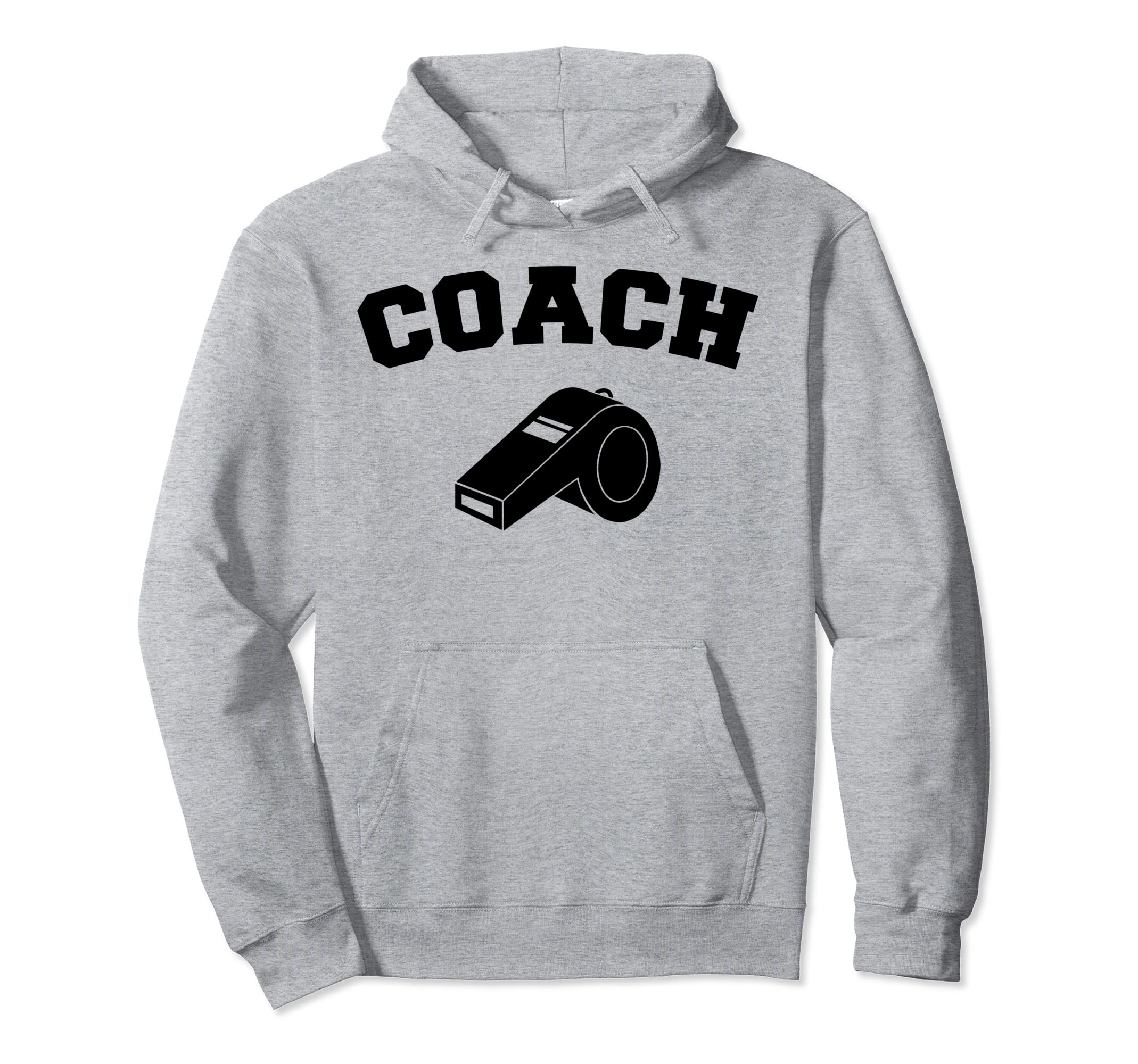 Miftees Coach TeesCoach with Whistle Coach Pullover Hoodie