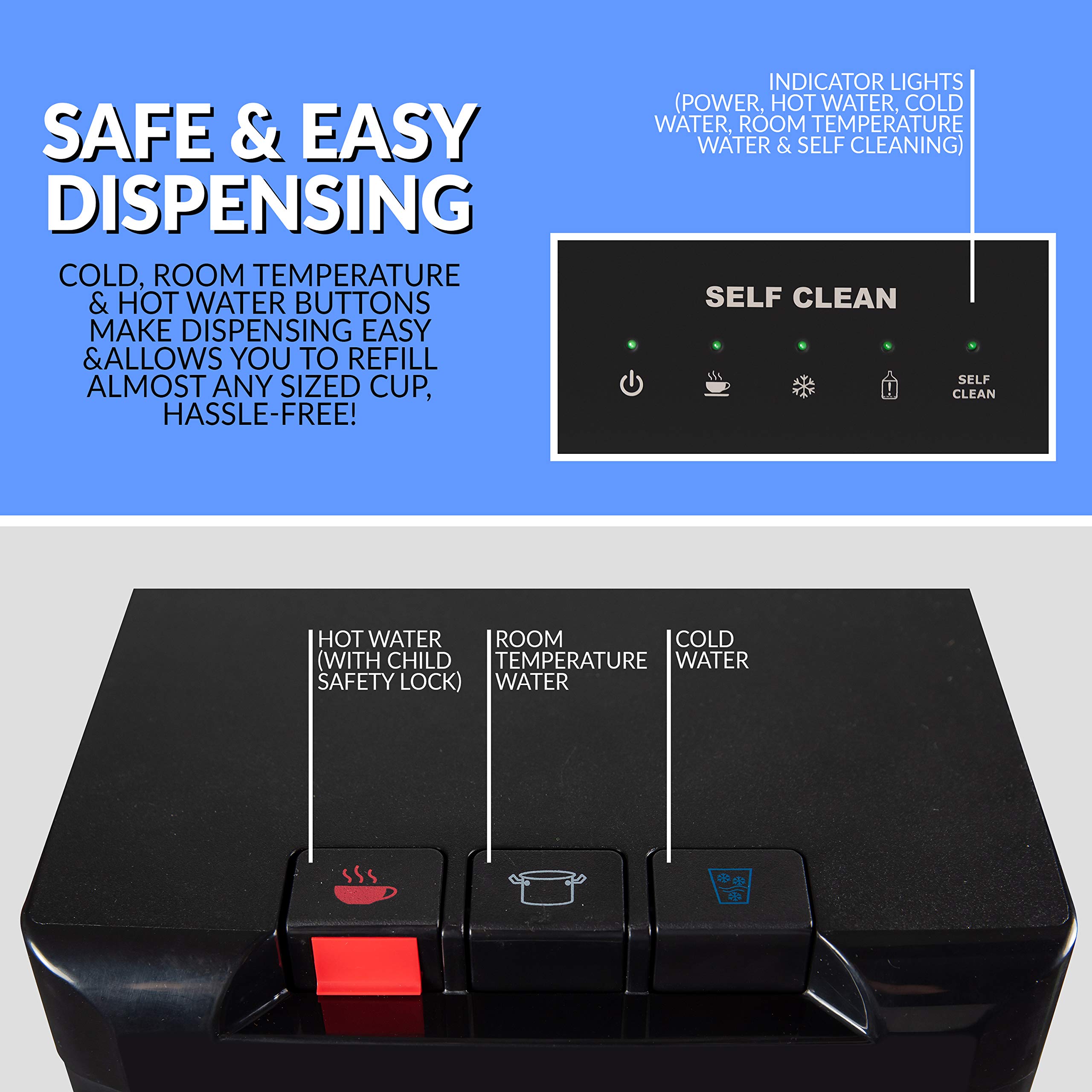 Igloo Stainless Steel Hot, Cold & Room Temperature Ozone SelfCleaning