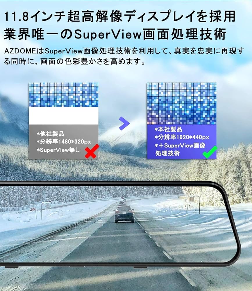AZDOME   ドラレコレコーダー  インナーミラー   PG17-R AZDOME ドラレコレコーダー インナーミラー PG17-R 【公式通販】
