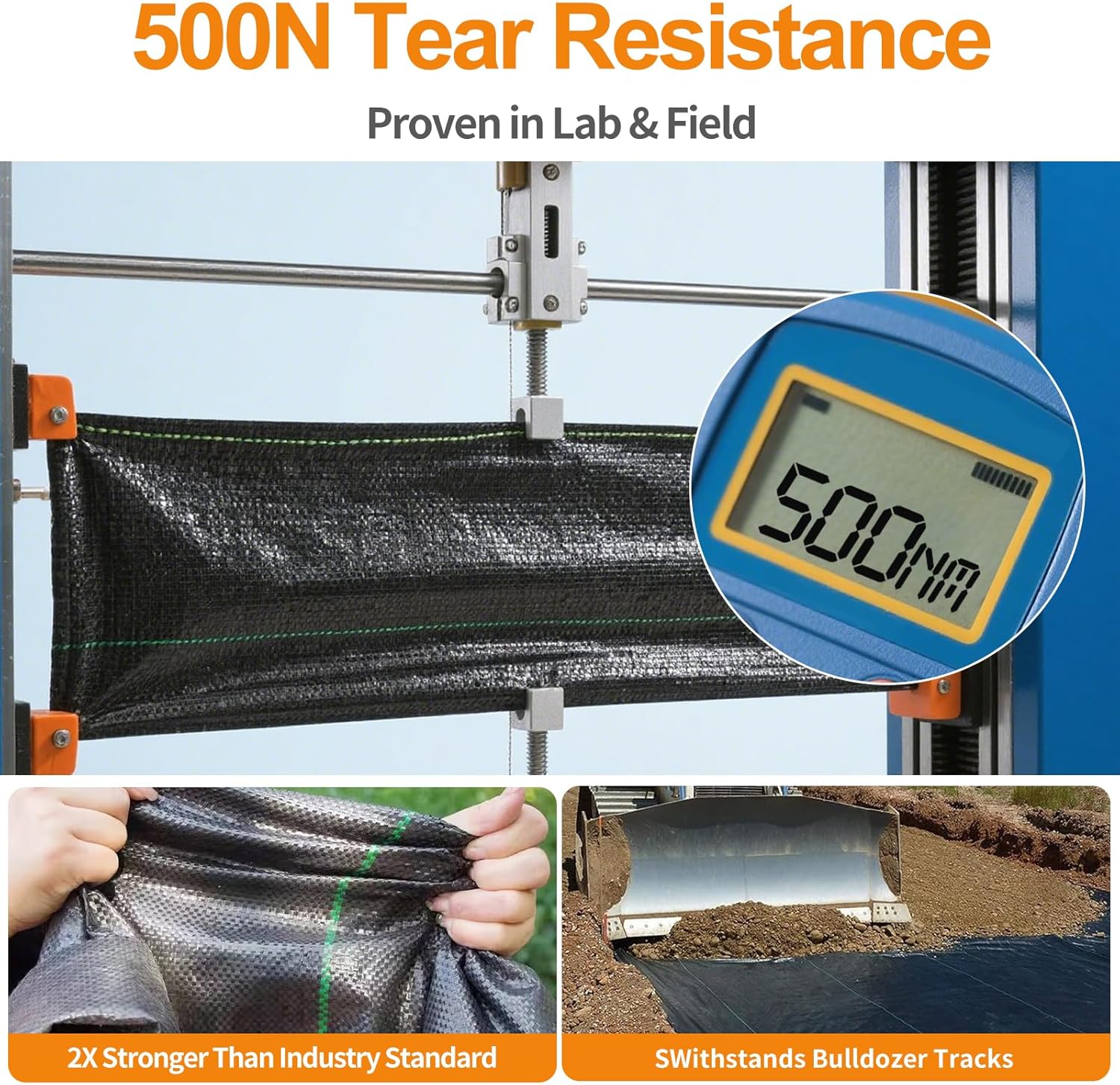 AMAGABELI GARDEN & HOME 4ft x 300ft Weed Barrier Landscape Fabric 3.2oz Garden Cloth Heavy Duty Weed Control Blocker Mat Gardening Ground Cover Non Woven Geotextile Block Fabric Driveway Underlayment