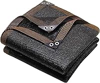 Vista 10 de winemana Tela de Sombra 50% Negra, Lona de Malla Duradera de 10 x 12 Pies con Ojales, Tela de Protección Solar para Jardín, Cubierta Anticongelante