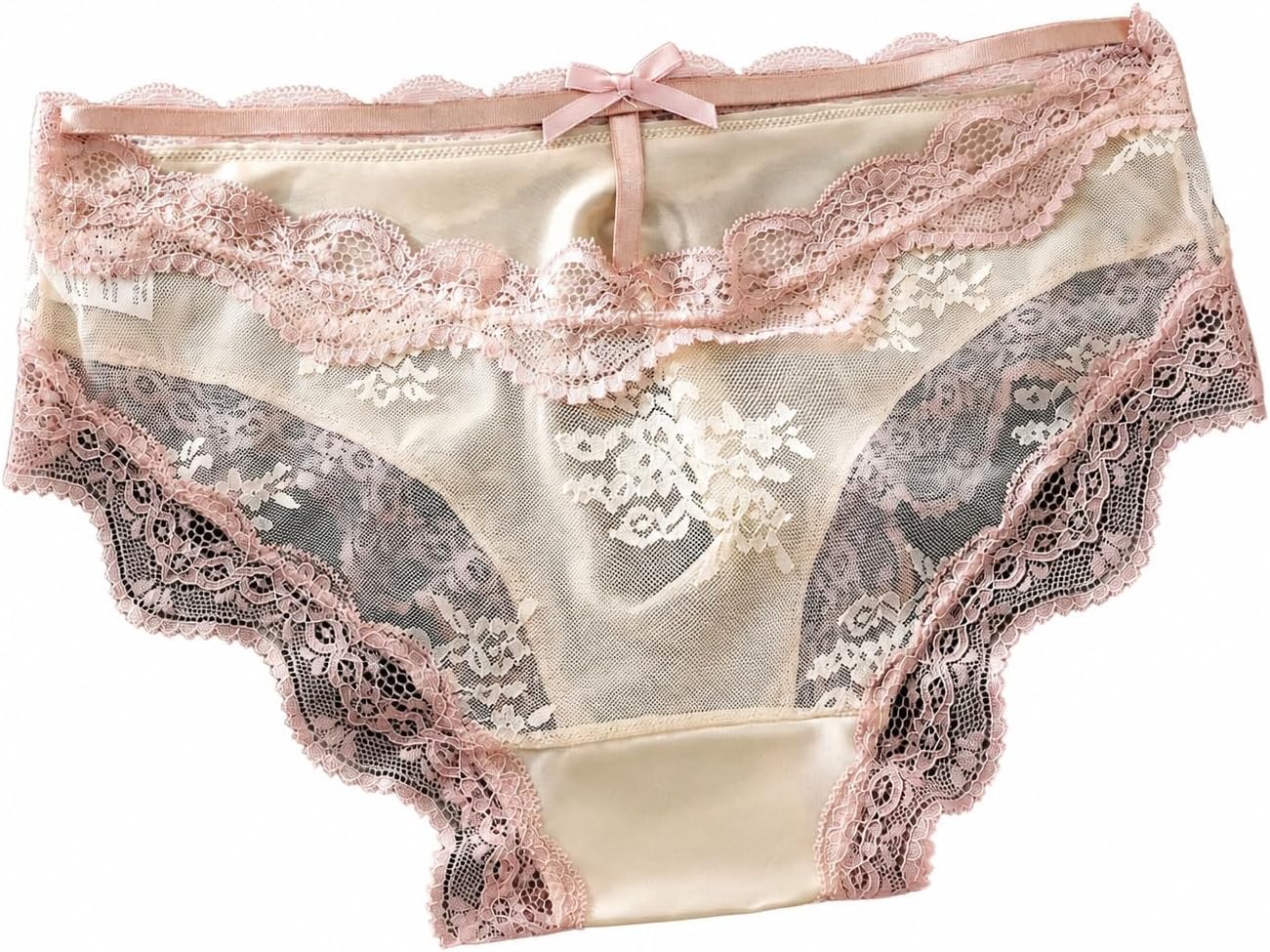 Men's Ruffled Lace Hipster Panties Sissy Pouch Femboy Underwear for Cross-dressing