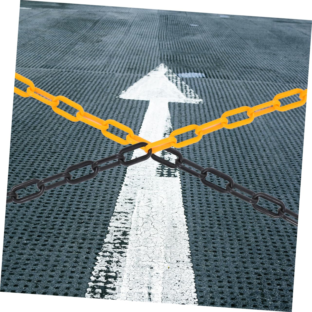 Versatile Plastic Barrier Chain Traffic Safety Delineator for Parking Lots Construction Sites Event Security Weather Resistant Easy Installation