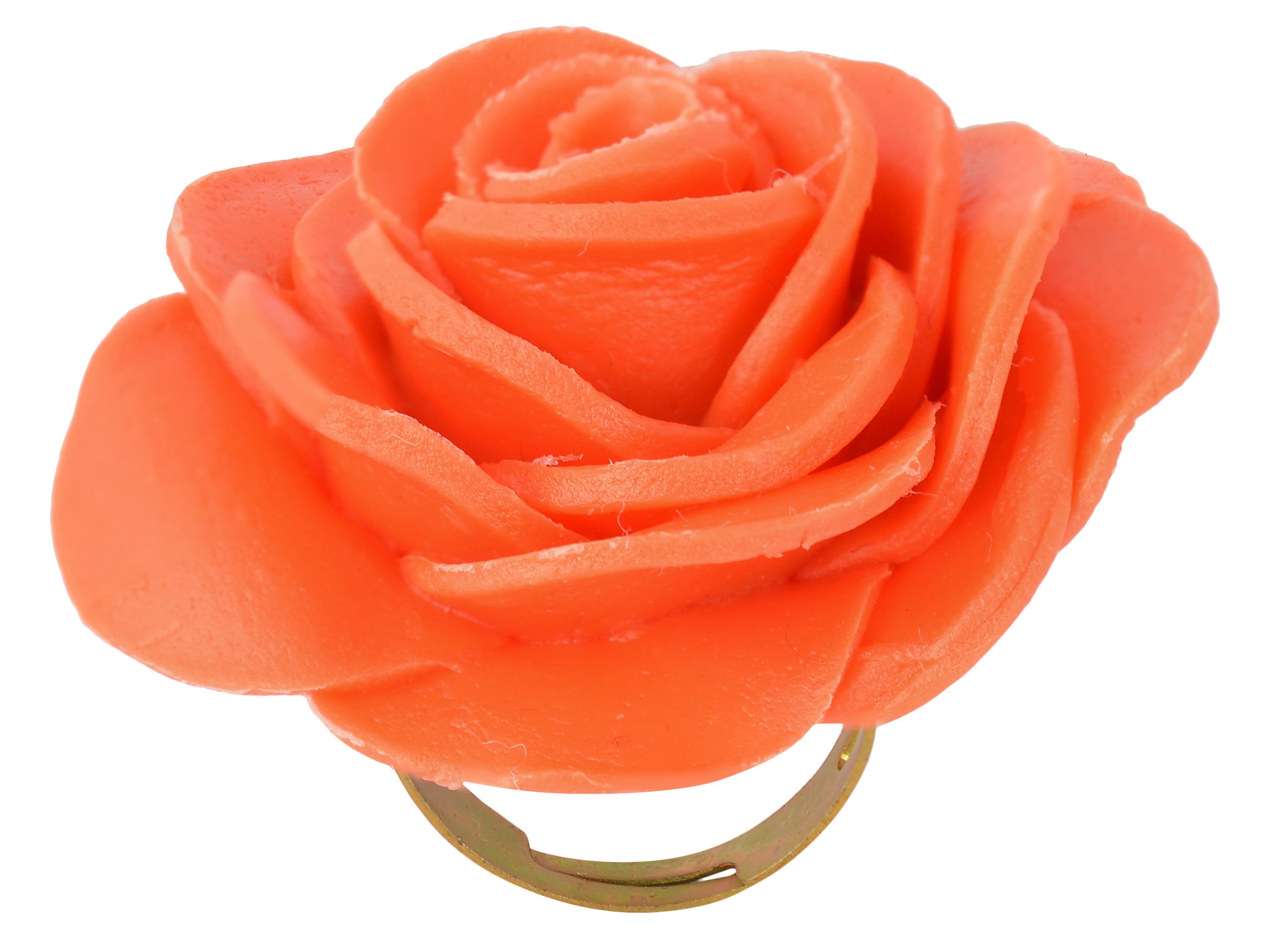 Orange Porcelain Ring for Women - Size: Free Size (SE-UIC-86)-image-45