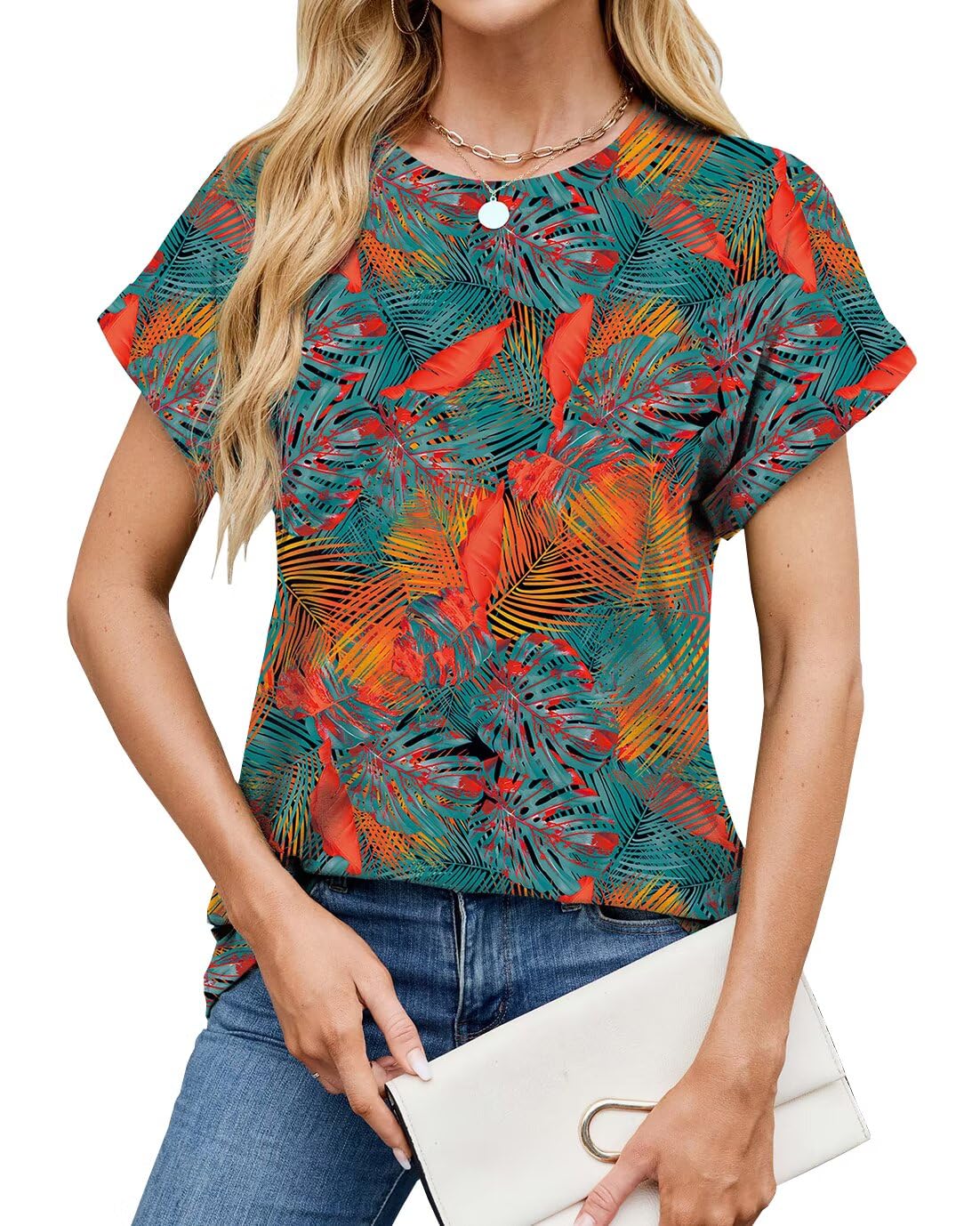 WELINCO Womens Tops Oversized Business Casual Summer Shirts Short Sleeve Clothes Fashion Trendy Outfits Chemises