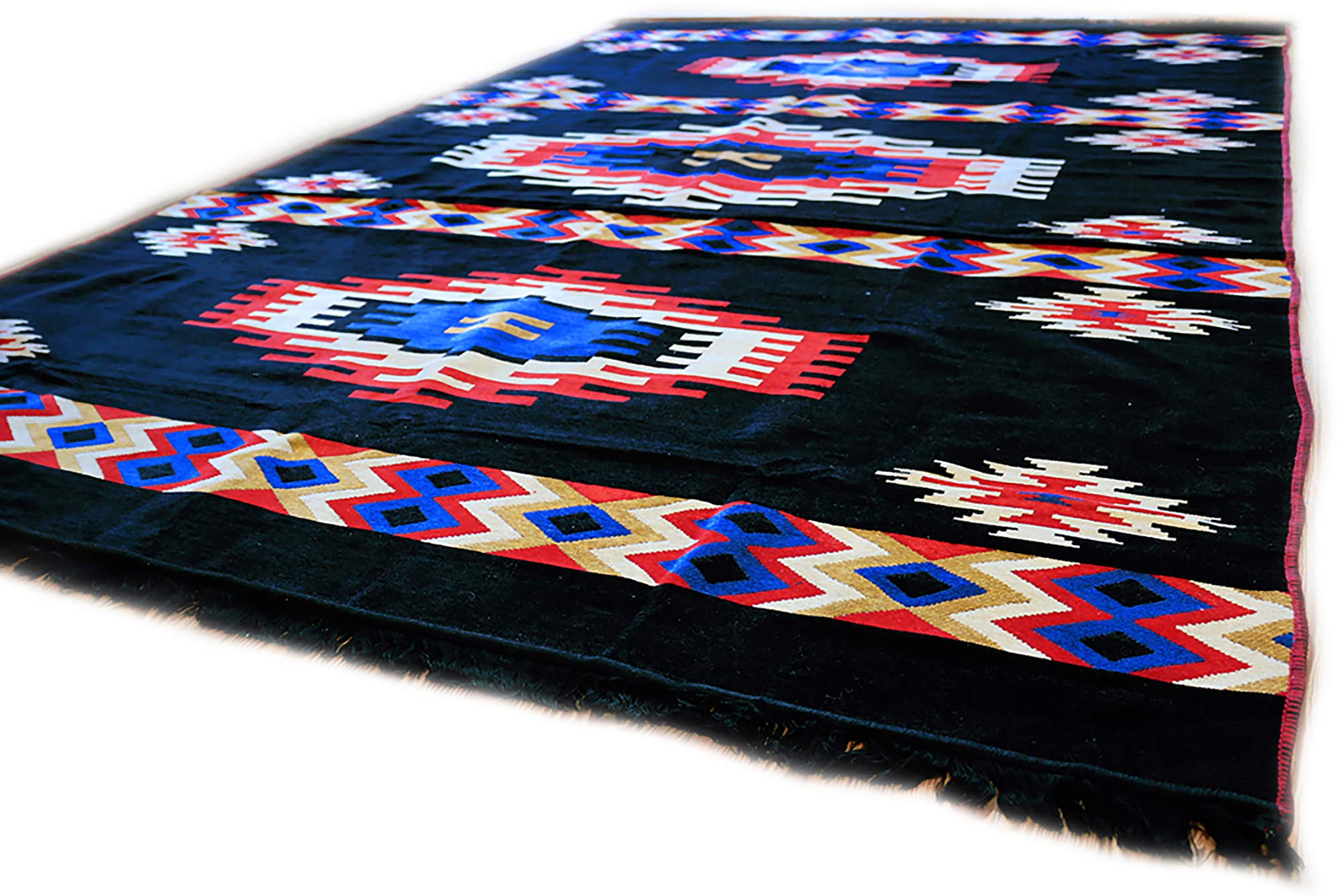 Tapis mural Kelim rouge et beige pour réchauffer l'ambiance de votre chambre