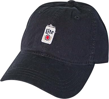 Miller Lite Can Navy Dad Hat at Amazon 