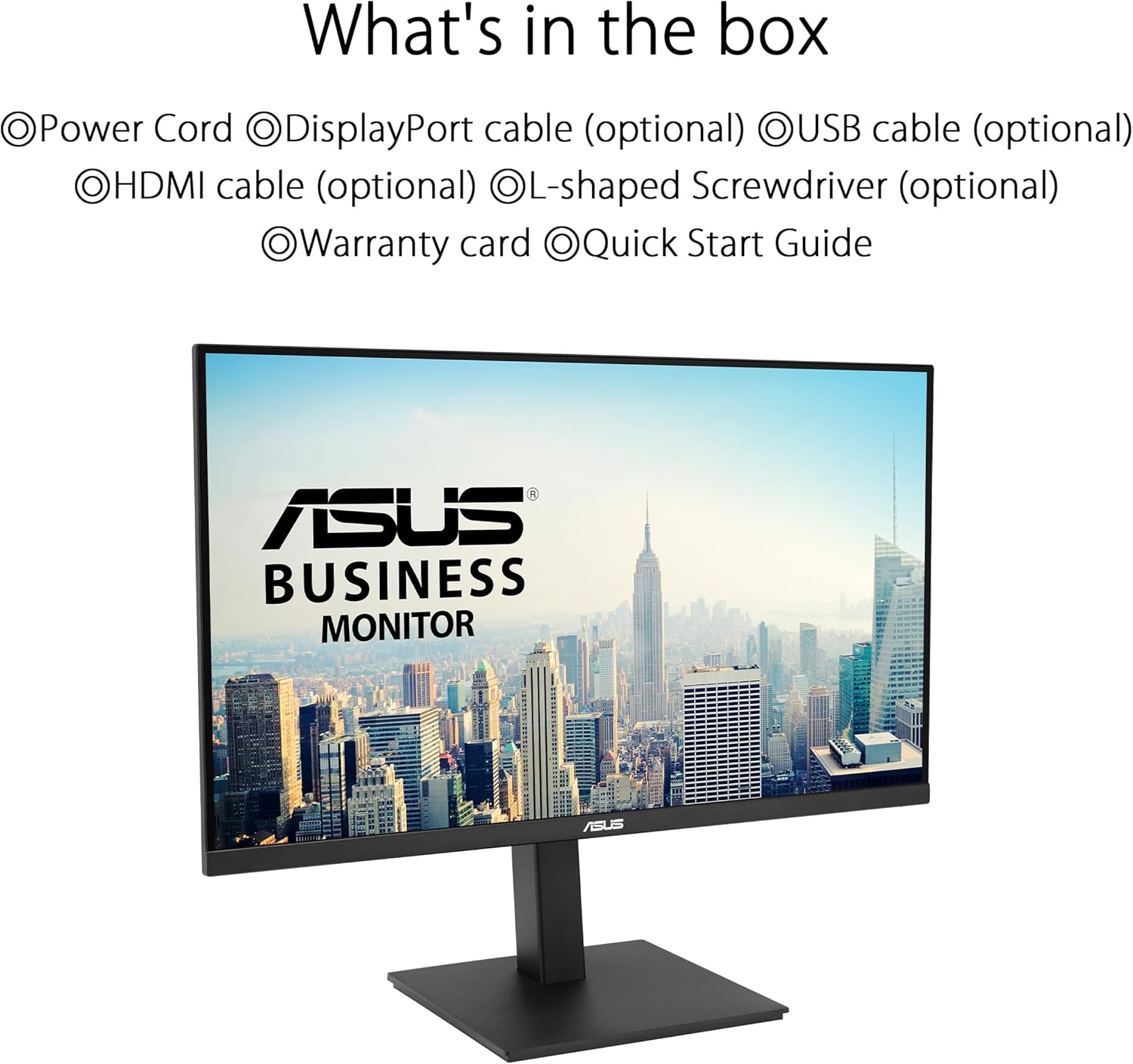 ASUS VA27UQSB Professional Monitor - 27 Inch 4K UHD (3840 x 2160) IPS HDR-10 DisplayPort Dual HDMI, Anti-Flicker, Anti-Blue Light Filter, Ergonomic Design, Wall Mount