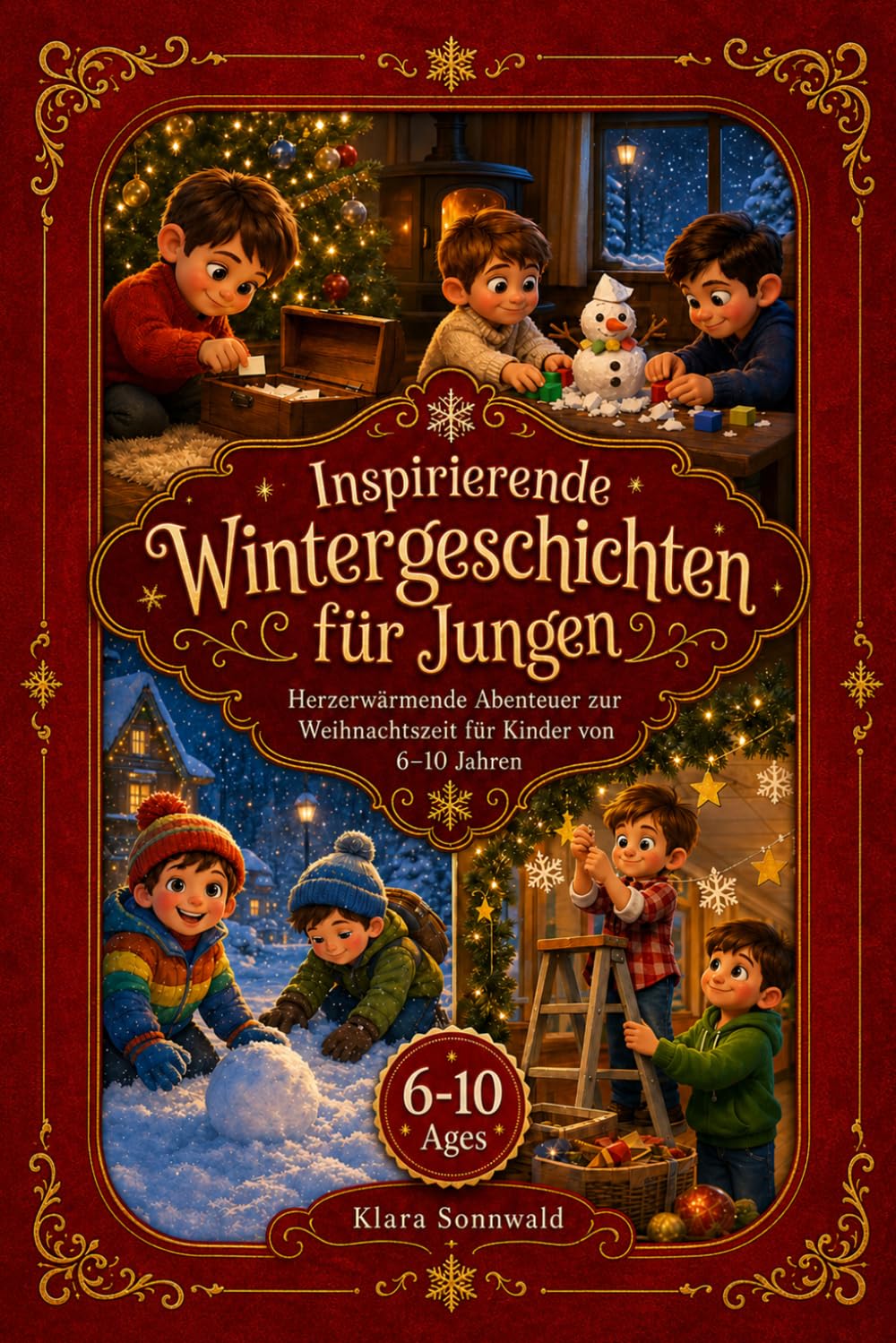 Inspirierende Wintergeschichten für Jungen: Herzerwärmende Abenteuer zur Weihnachtszeit für Kinder von 6–10 Jahren