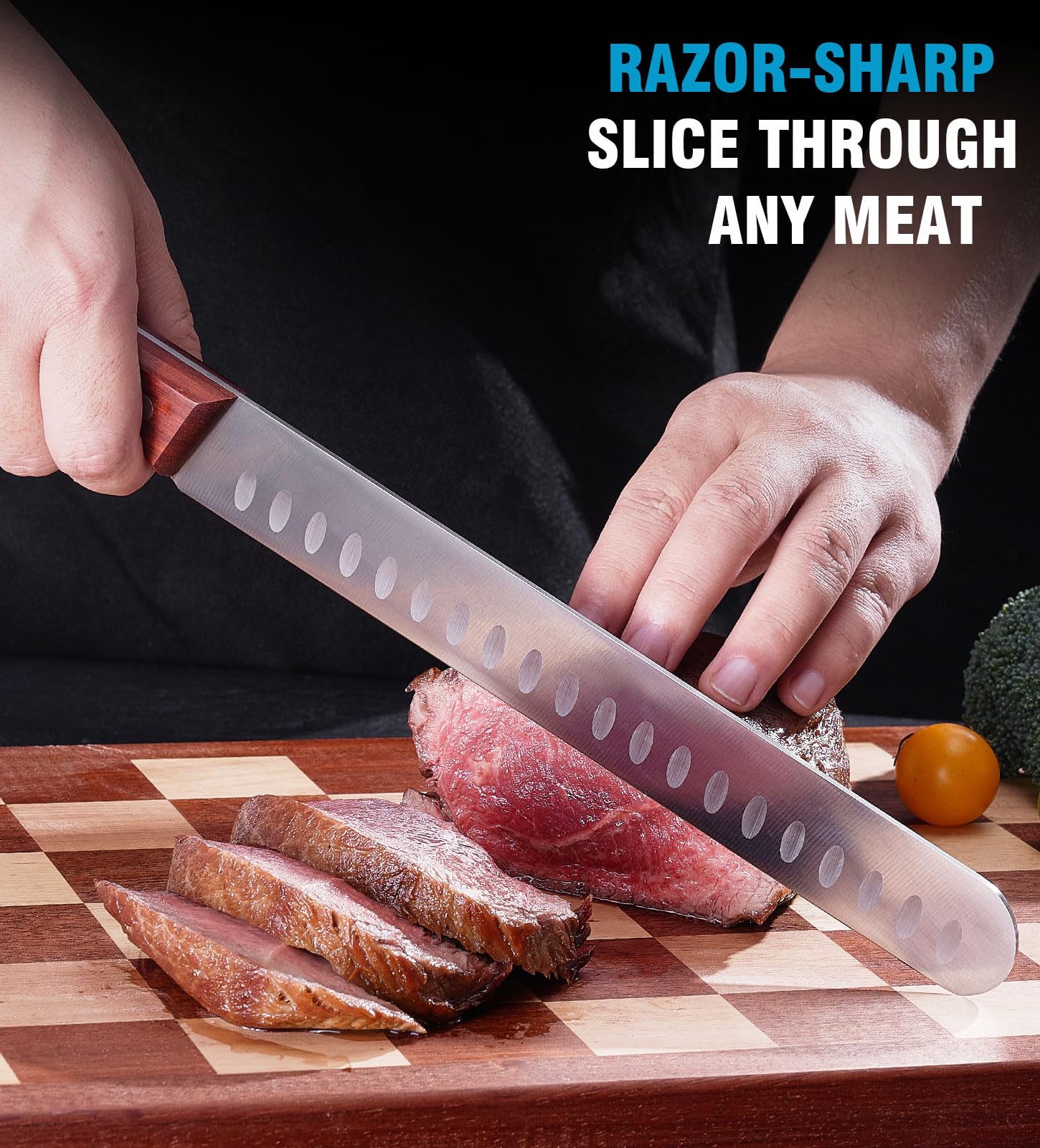 Naitesen 3PCS Professional Brisket Carving Knife Set, Butcher Knives — Amazon image 3