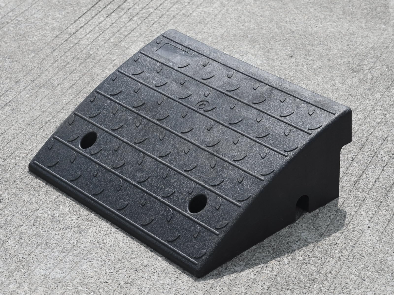 Rampy do krawężników podjazdowych, 43 cm (dł.) x 28 cm (szer.) x 12,7 cm (wys.) rampy ładunkowe do samochodu, pickupa, motocykla, ciężarówki, wytrzymałe gumowe rampy krawężnikowe, nośność