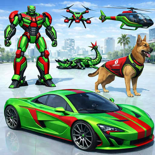 Polizeihund-Roboter-Transformation – Mech-Roboter-Actionspiele
