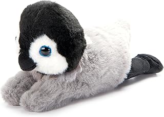 The Petting Zoo Penguin Chick Stuffed Animal Plushie Slap Bracelet, Gifts for Kids, Slapstix Wildlife Animals, Gray Penguin Chick Plush Toy, 9 inches