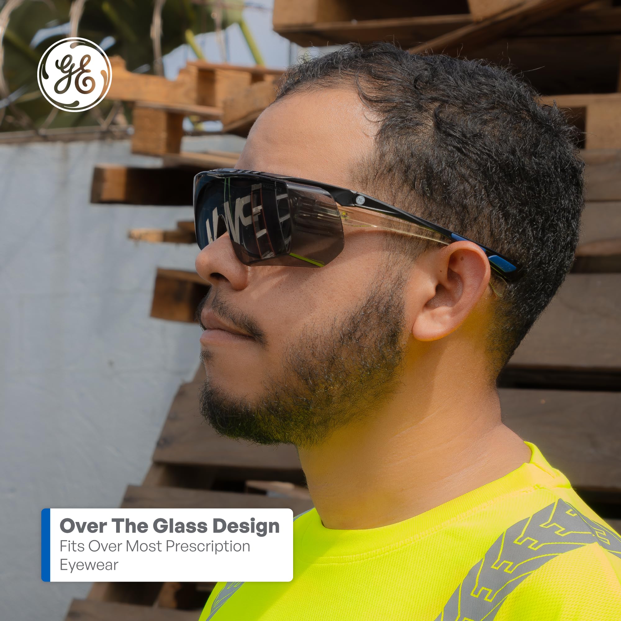 GE Over Glasses Safety Glasses - Prescription Eye Protection -6