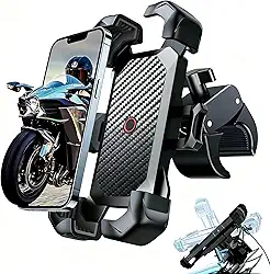 Suporte Para Celular Para Motocicleta, à Prova de Choque e Resistente a Impactos, Compatível com Bicicletas Elétricas e Bicicletas, Adequado Para Smartphones de 4,7 a 7,2 Polegadas