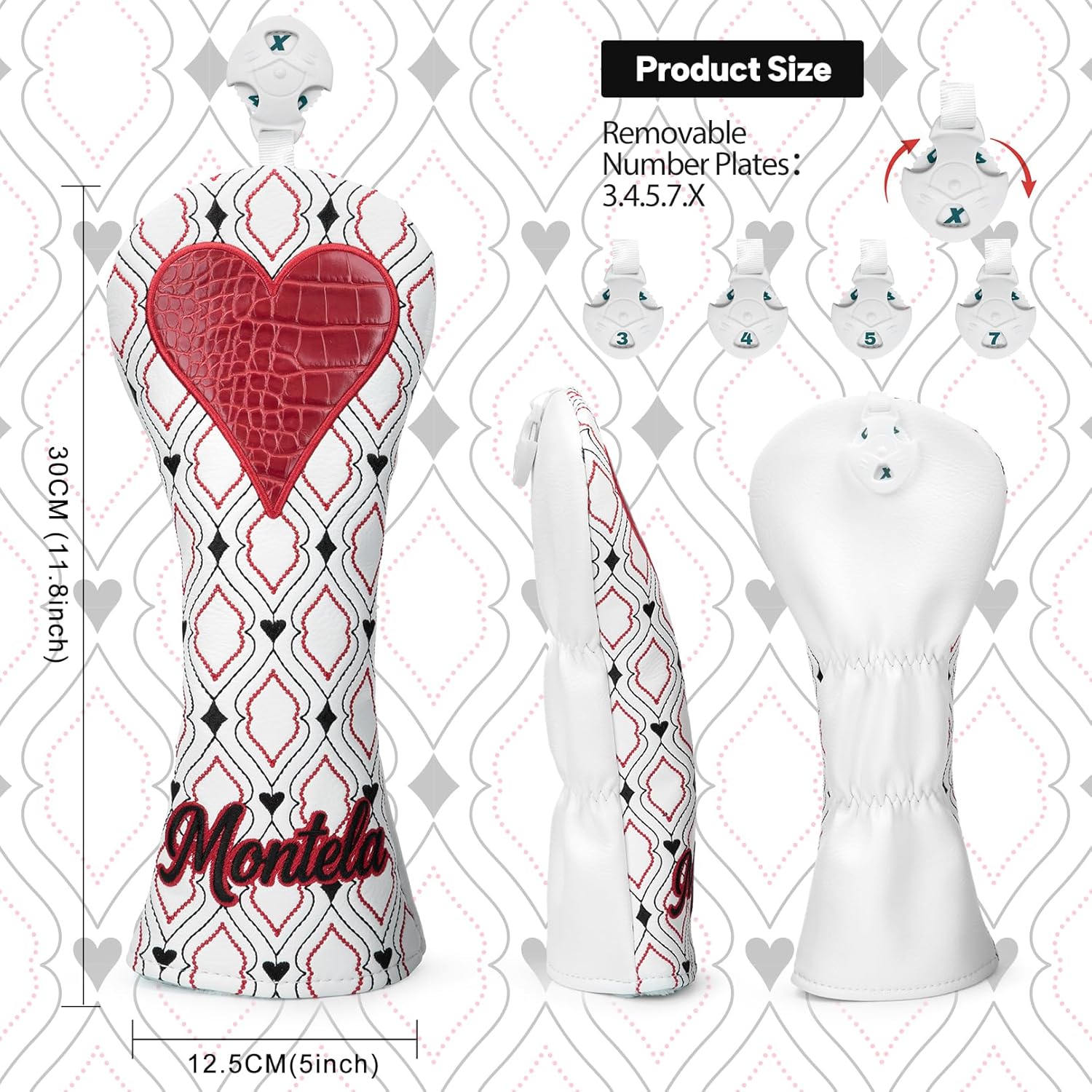 Golf Club Cover Poker Driver Headcover Fariway Wood Headcovers Hybrid Covers Leather Golf Head Cover for Most Brand