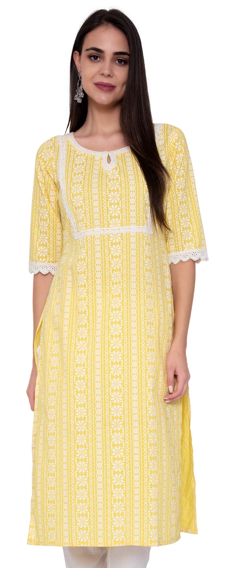AmayraCotton Printed Straight Kurti