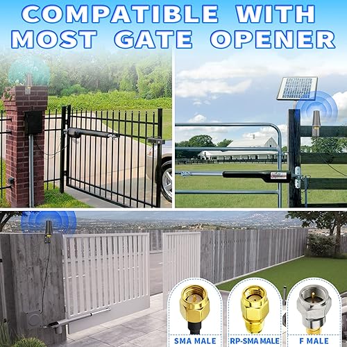 Miniatura 3 de Bingfu Antena de apertura de puerta de garaje para GTO Mighty Mule MM371W MM372W MM571W MM572W MMS100 LiftMaster Ghost Controls Multicode Automatic