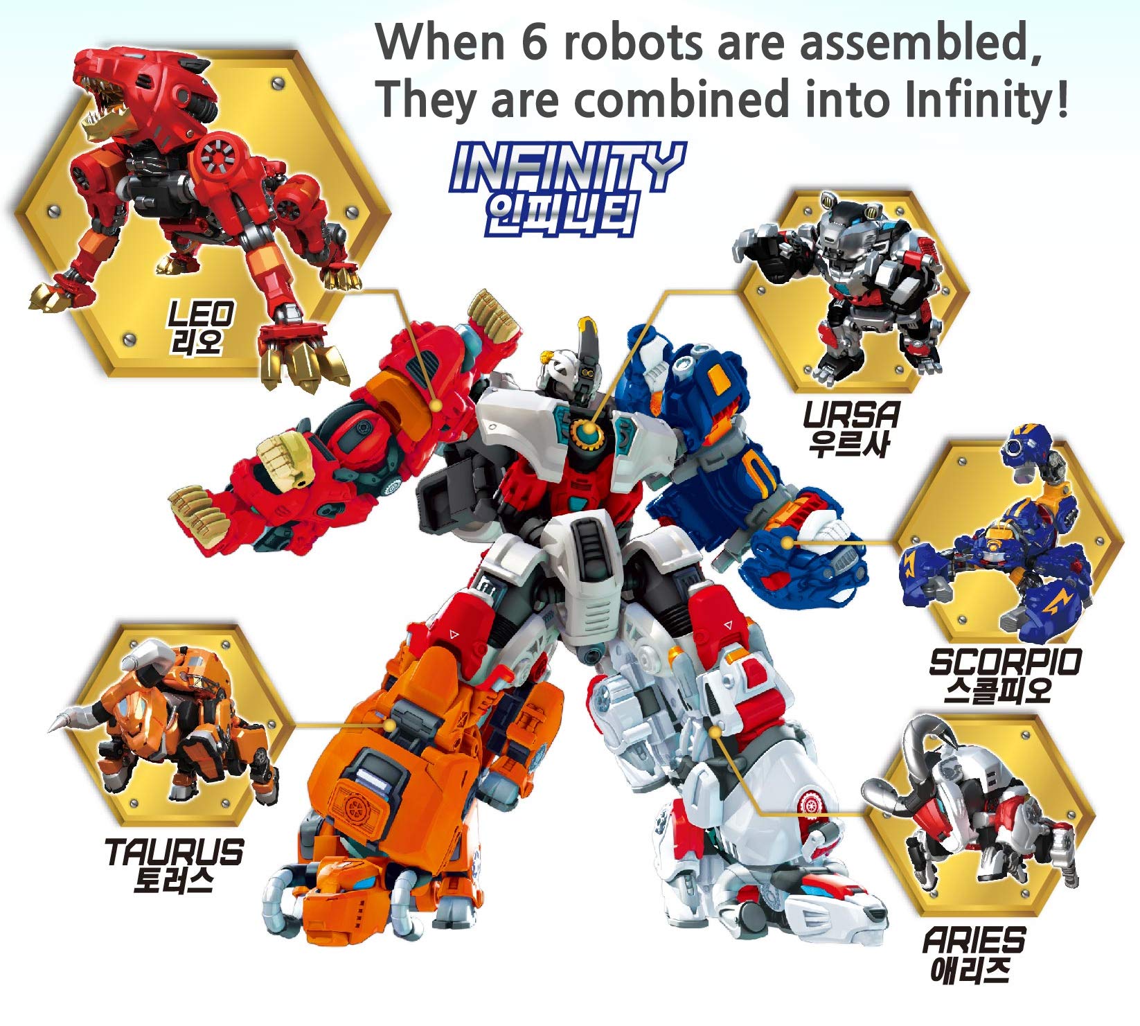 Metalions Young Toys Leo Transforming Robot zabawka, wielokolorowa