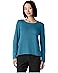 Eileen Fisher Peruvian Cotton Blend Bateau Neck Sweater - Main View