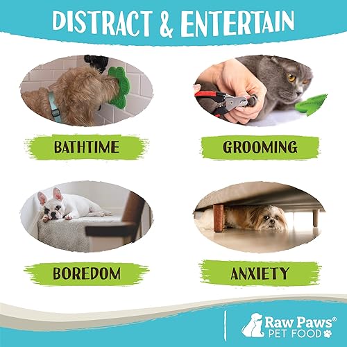 Miniatura 5 de Raw Paws Alfombrillas para lamer, 2 unidades  Busters de aburrimiento para perros en la ducha, tapete de lamer para perros  Tapete de distracción