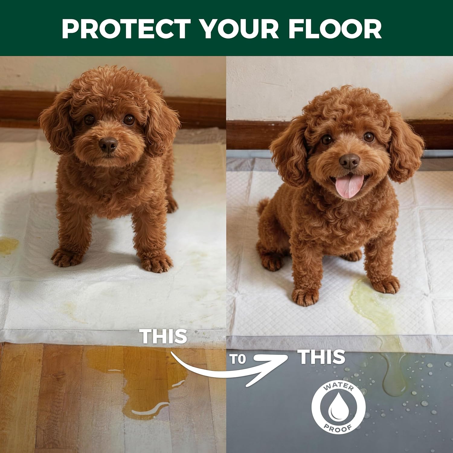 FXW Ultra Waterproof Pet Floor Protector Mat & Under Dog Crate Mat, Resistant & Easy to Clean, for FXW Rollick/Homeplus, 67''L x 47''W