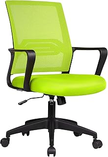 COMHOMA Silla Escritorio Oficina Ergonómica Despacho Giratorio Malla con Reposabrazos Conferencias
