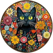 Masseruon 1000 Piece Puzzle for Adults, 26.6 * 26.6in Fantasy Cat Puzzle for Adults, 1000 Pieces Jigsaw Puzzles, Adult Puzzles Game, Unique Gift for Women Men
