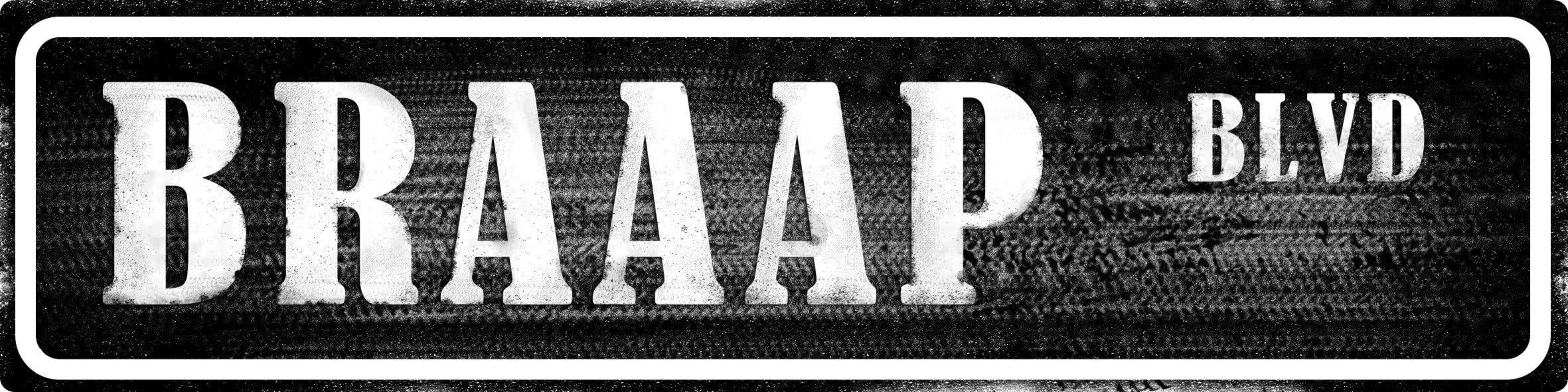 Braaap Blvd Funny Street Sign Retro Funny Wall Decor Metal Tin Signs Fall Season Horror Theme Inappropriate Humor Bar Home College Dorm Decor 4x16 Inch