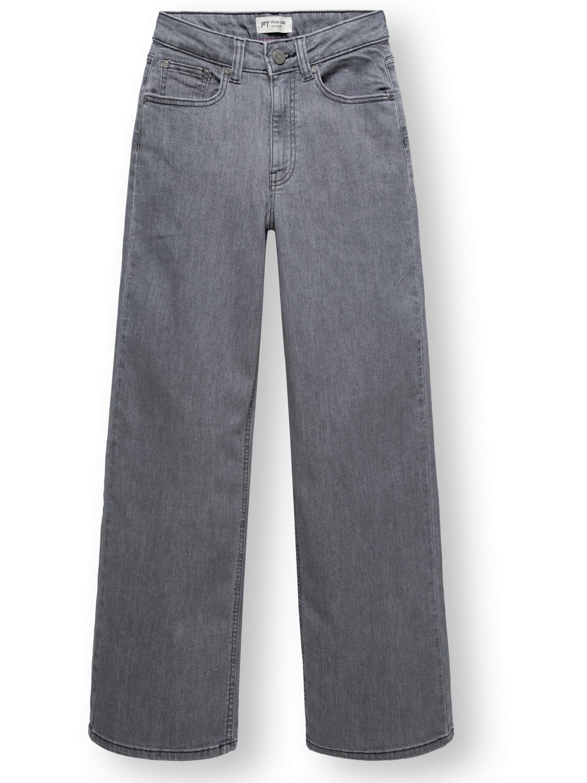Peak Time Damen elastische Wide Leg Jeans High Waist 5-Pocket mit Bio-Baumwolle (GOTS Zertifiziert) Eklipsa