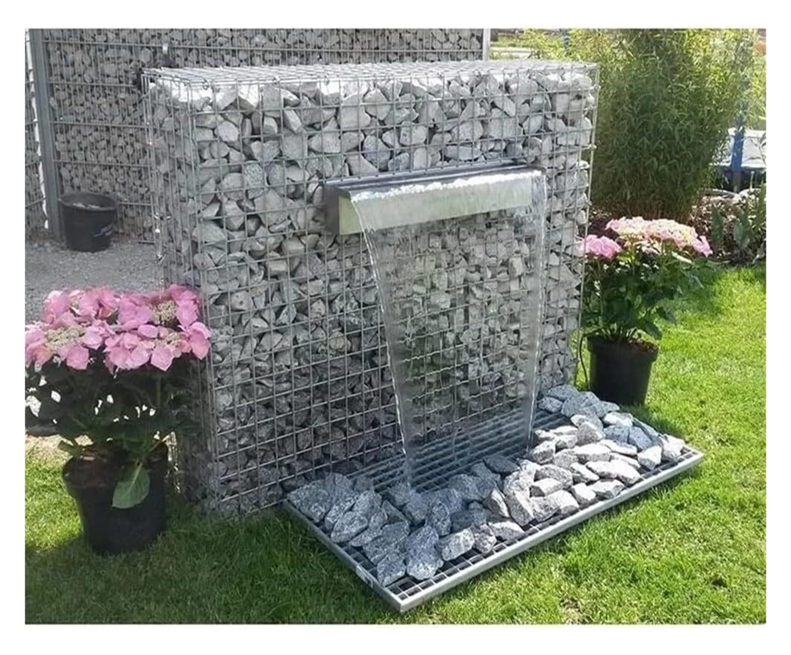Przelew fontanny basenowej ze stali nierdzewnej 304 | Srebrna fontanna tarasowa o średnicy 15-150 cm: platforma przelewowa wody(60CM)