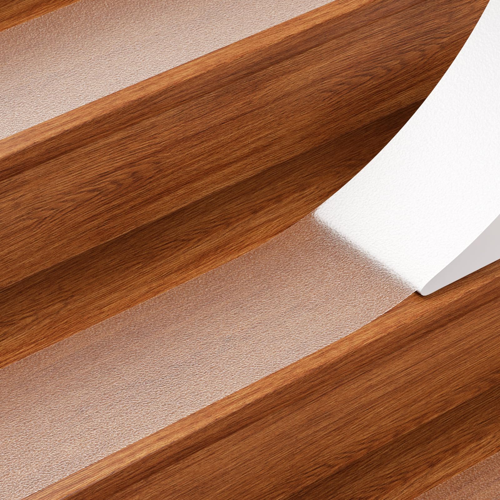 Priksia Lot de 15 tapis d'escalier antidérapants - 15 x 80 cm - Transparent - Auto-adhésif - Imperméable - Antidérapant - Pour marches en bois, sol, escaliers - Bandes adhésives antidérapantes
