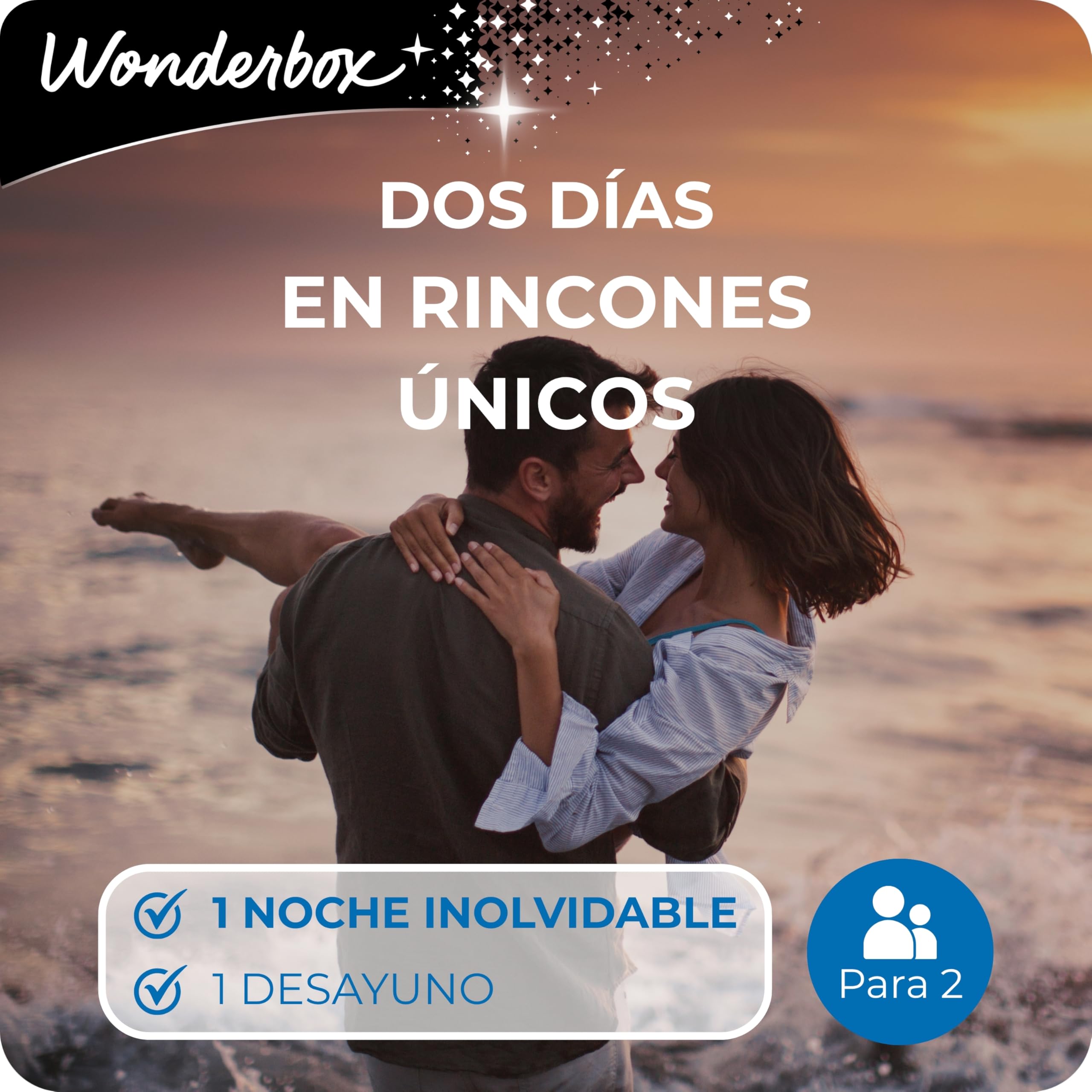 Wonderbox - Caja Regalo - Dos Días En Rincones Únicos - para 2 Personas | 1 noche con desayuno con o sin actividad bienestar - Más de 800 estancias - Hoteles de 4*, establecimientos insólitos