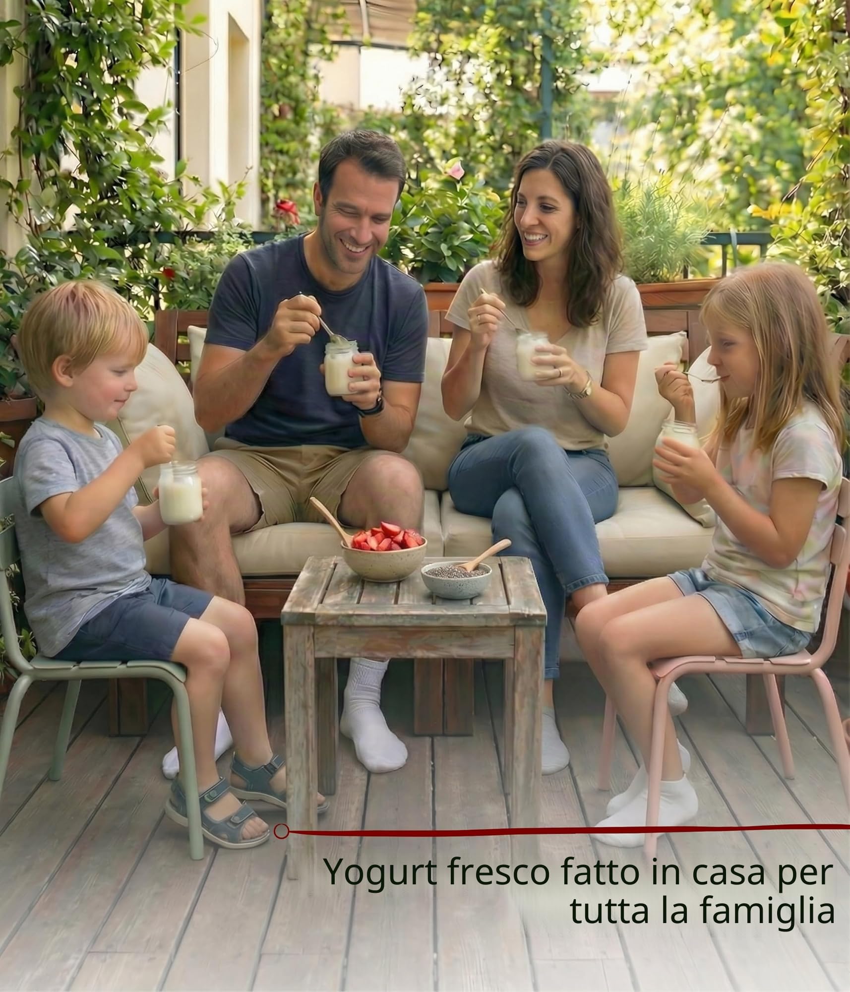 Cloer 9921 Yogurtiera per 12 vasetti, ciascuno da 150 ml di capacità, per yogurt e colture di fermentazione, timer, 8–14 ore, corpo in plastica bianca, 17 W, coperchio trasparente