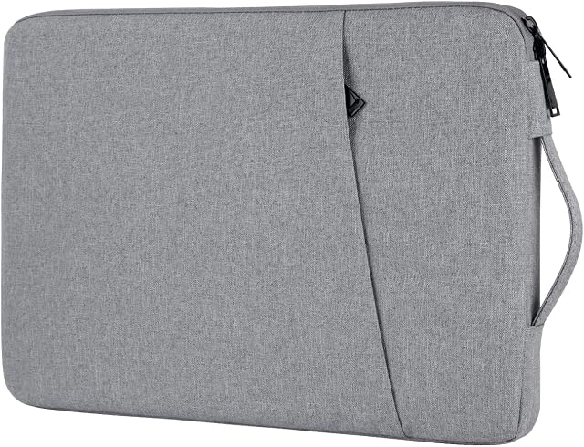 Chelory Laptop Sleeve Compatible for 16 Inch Notebook Ultrabook Chromebook, 16" HP Lenovo Asus Acer Dell Computer Shockproof Protective Bag Carrying Case with Pocket, Gray