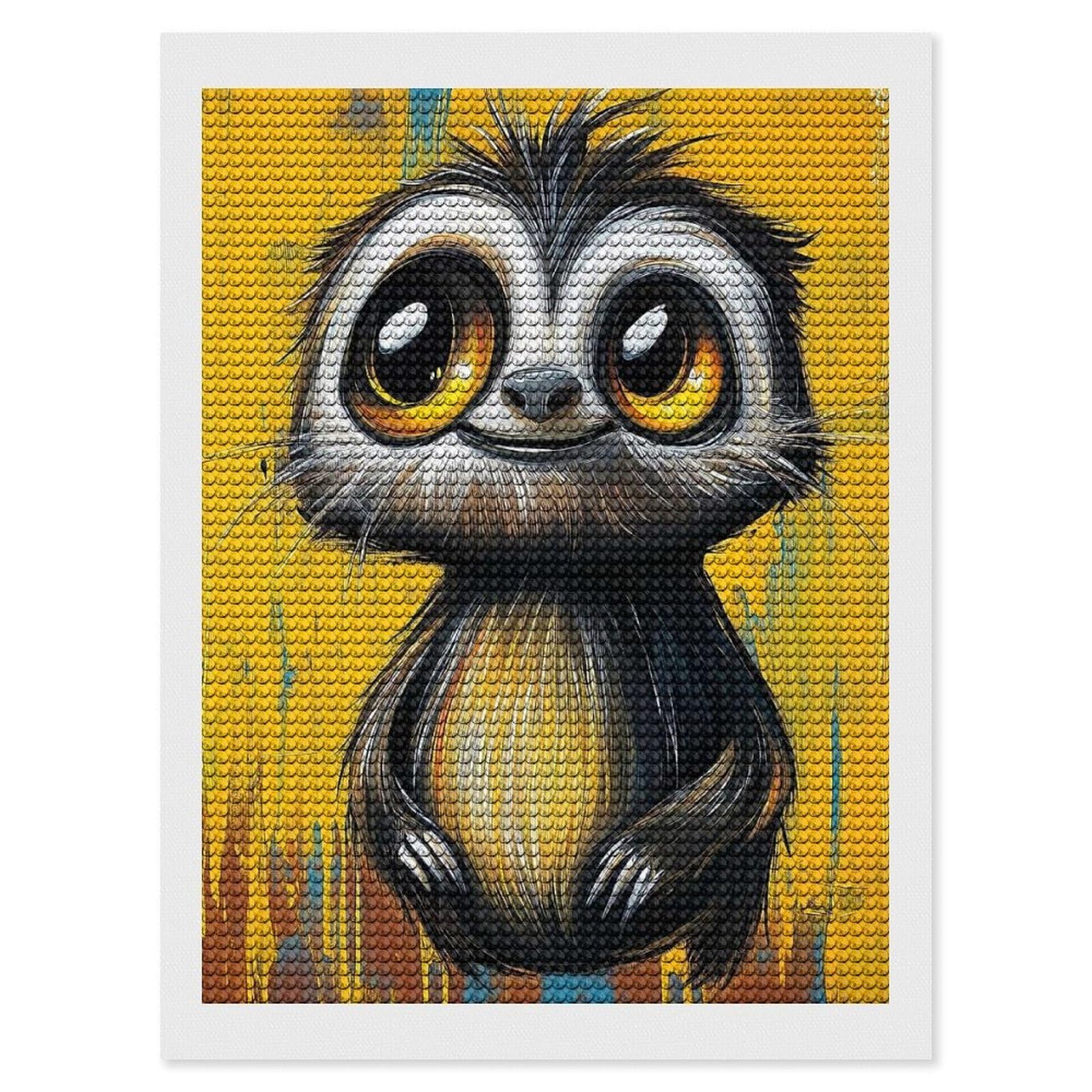 Junmoney Cute Sloth Painting Diamond Art Kit 12"x16", Modern Decor, Farmhouse Decor, Home Wall Art, Festive Craft Gift, Handmade Wall Decor