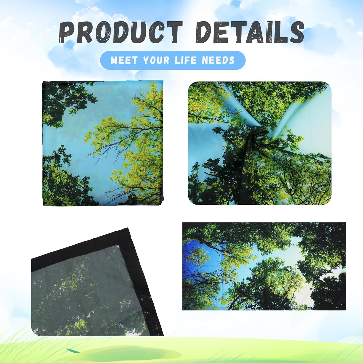 4 Pack Fluorescent Light Cover with 4 x 2 Feet Magnetic,DDFS Fluorescent Light Covers for ceiling lights magnetic Forest