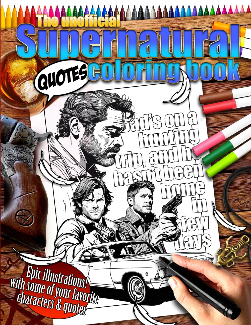 The Unofficial Supernatural "Quotes" Coloring Book