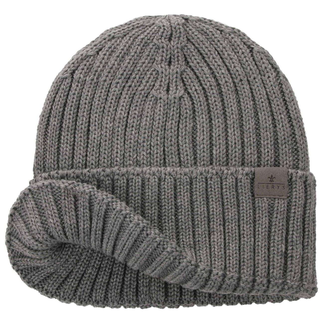Lierys Bonnet a cotes Merino en Tricot Unicolore Fabrique en Allemagne Unisexe Automne Hiver