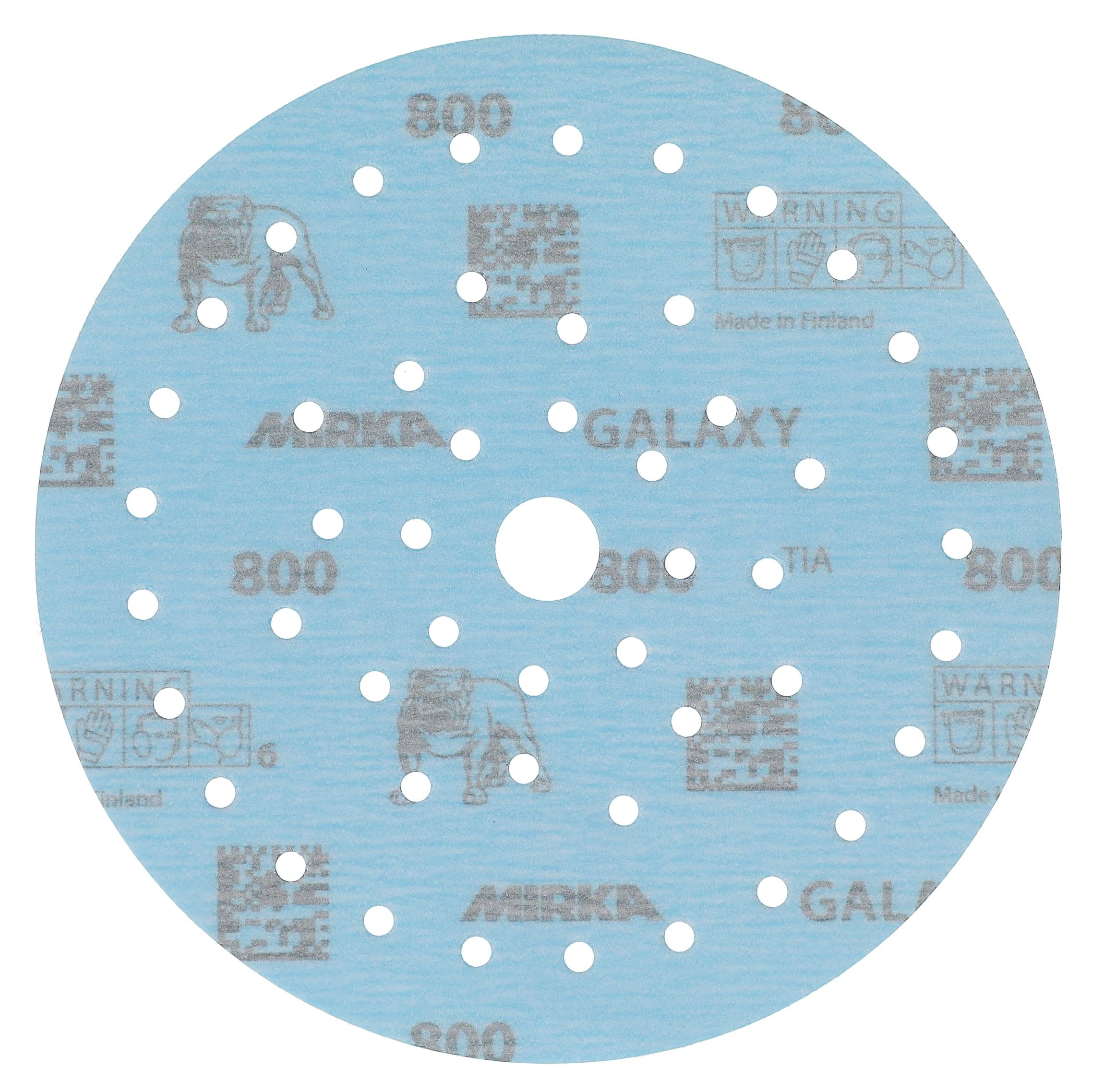 Mirka Galaxy Disques Abrasifs 150 Mm Grain 80 – 50 Pcs, Anti-Encrasse, Auto-Affûtant Pour Époxy & Bois