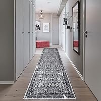 Vista 80 de Vaukki - Alfombra de pasillo, suave y peluda, alfombra antideslizante lavable, para lavandería, cocina, granja, baño, entrada y dormitorio