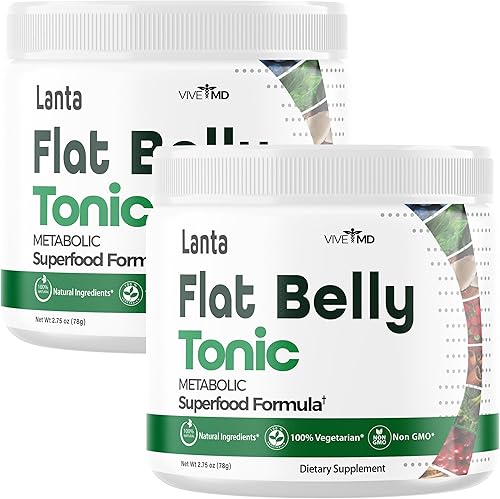 Miniatura 1 de VIVE MD Lanta Flat Belly Shake - Suplemento en polvo  Máxima fuerza con BCAA, L-glutamina y vitamina B6  Lanta Flat Belly Shake para mujeres